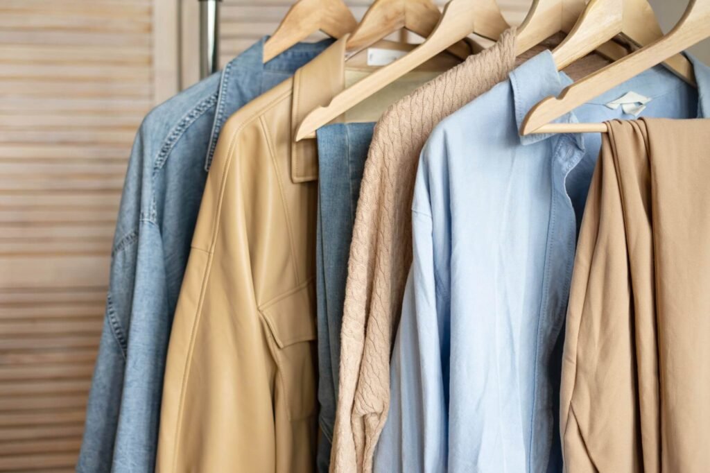 clothing-on-wooden-hangers-apparel-the-hub-collection